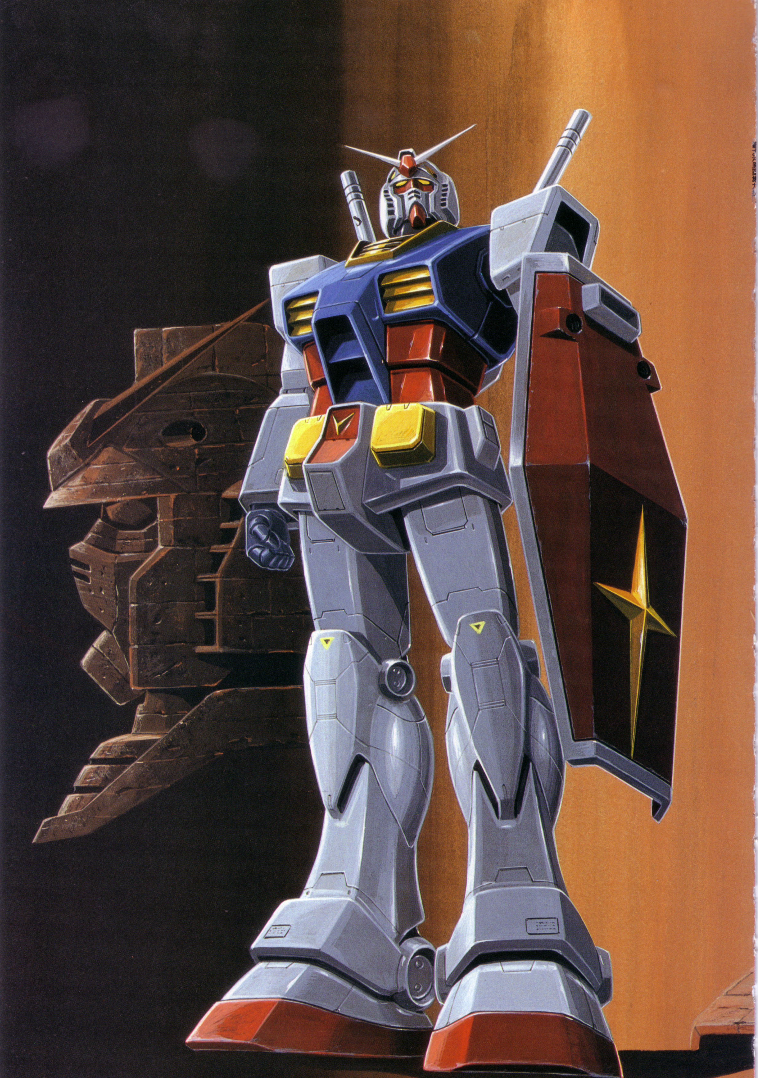 okawara kunio gundam mobile suit gundam rx-78-2 gundam mecha